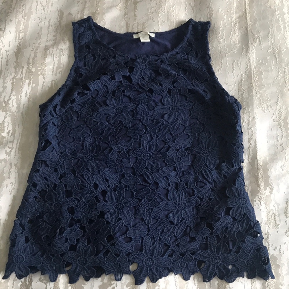 St Tropez Floral lace top